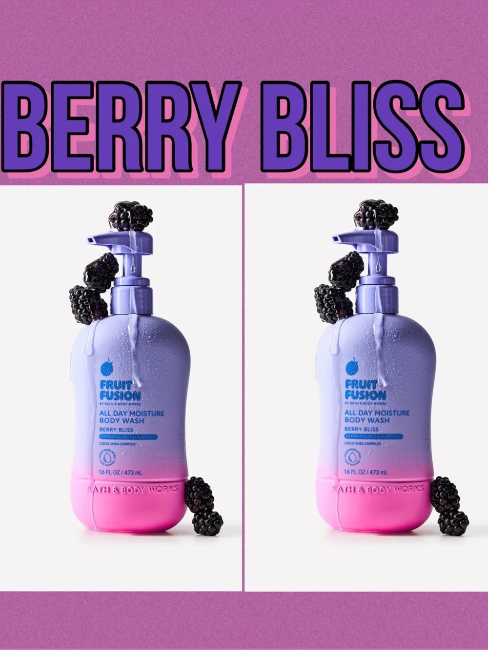Bath And Body Works Fruit Fusion BERRY BLISS Body Wash